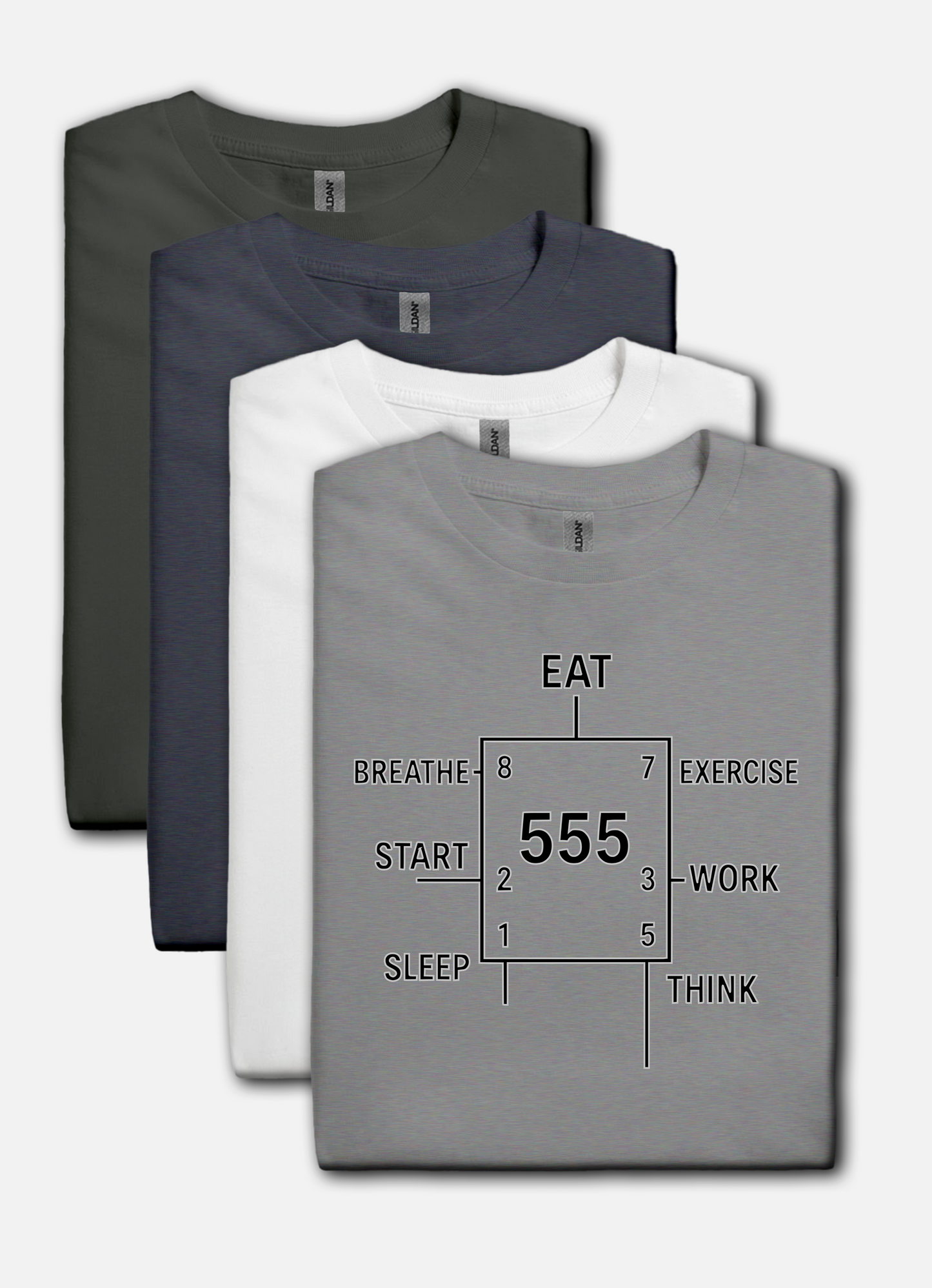 555 Timer Life Cycle design on a light gray t-shirt | hacker gift, electronics shirt, programming tee