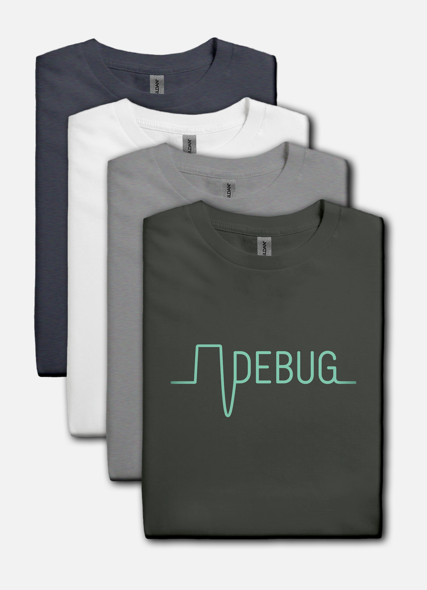 DEBUG Waveform T-Shirt – Retro Electronics, Coder & Hacker Apparel