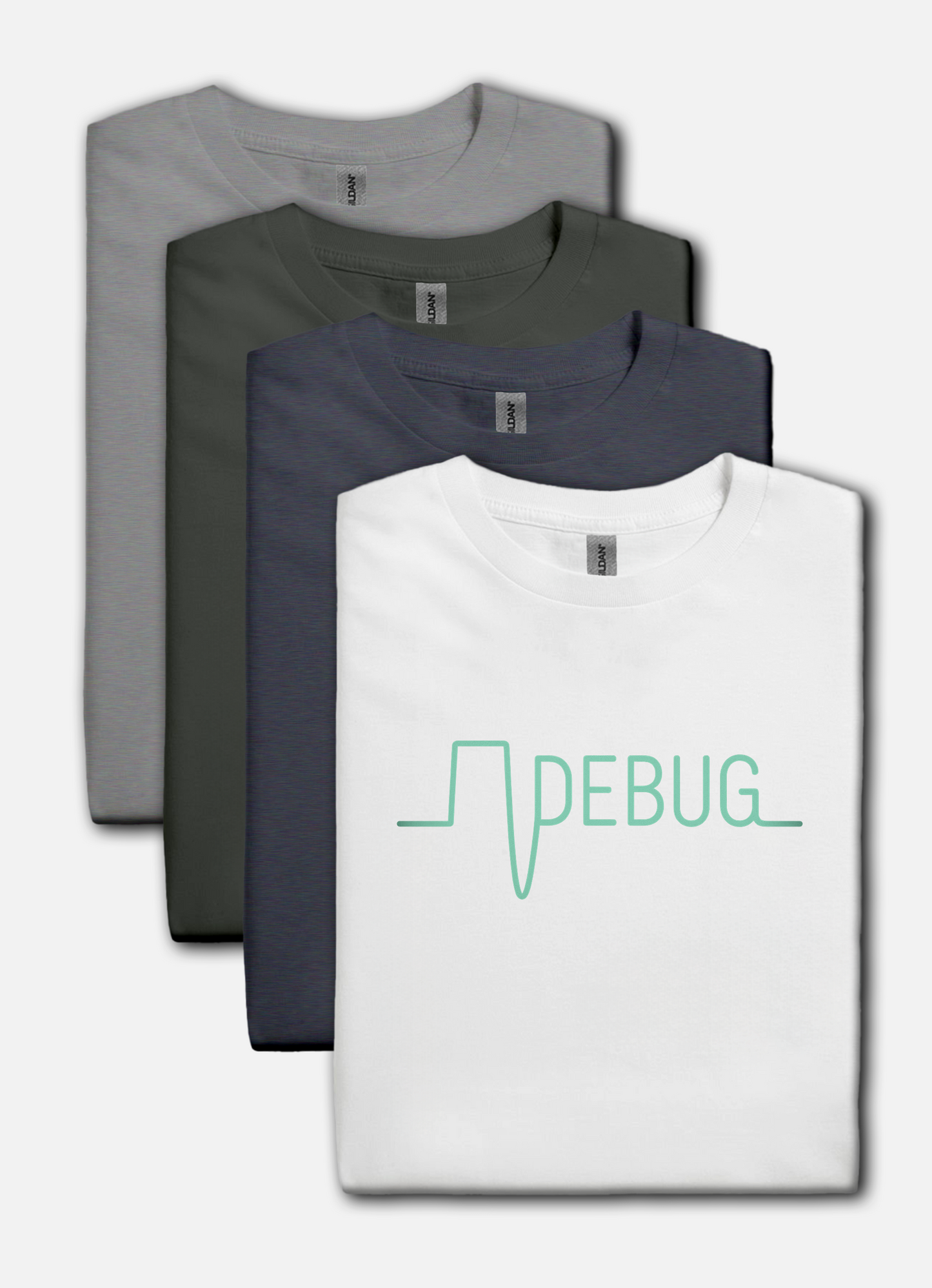 DEBUG Waveform T-Shirt – Retro Electronics, Coder & Hacker Apparel