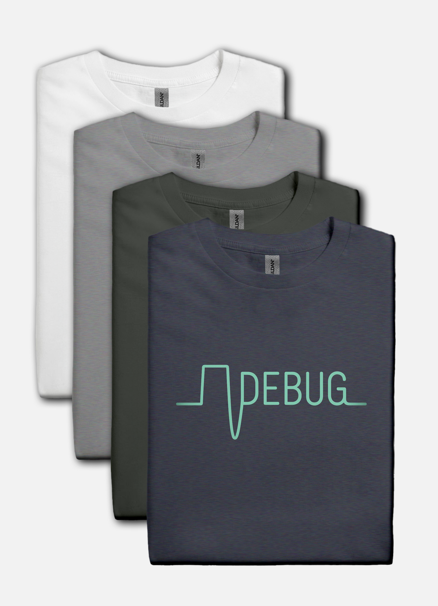 DEBUG Waveform T-Shirt – Retro Electronics, Coder & Hacker Apparel
