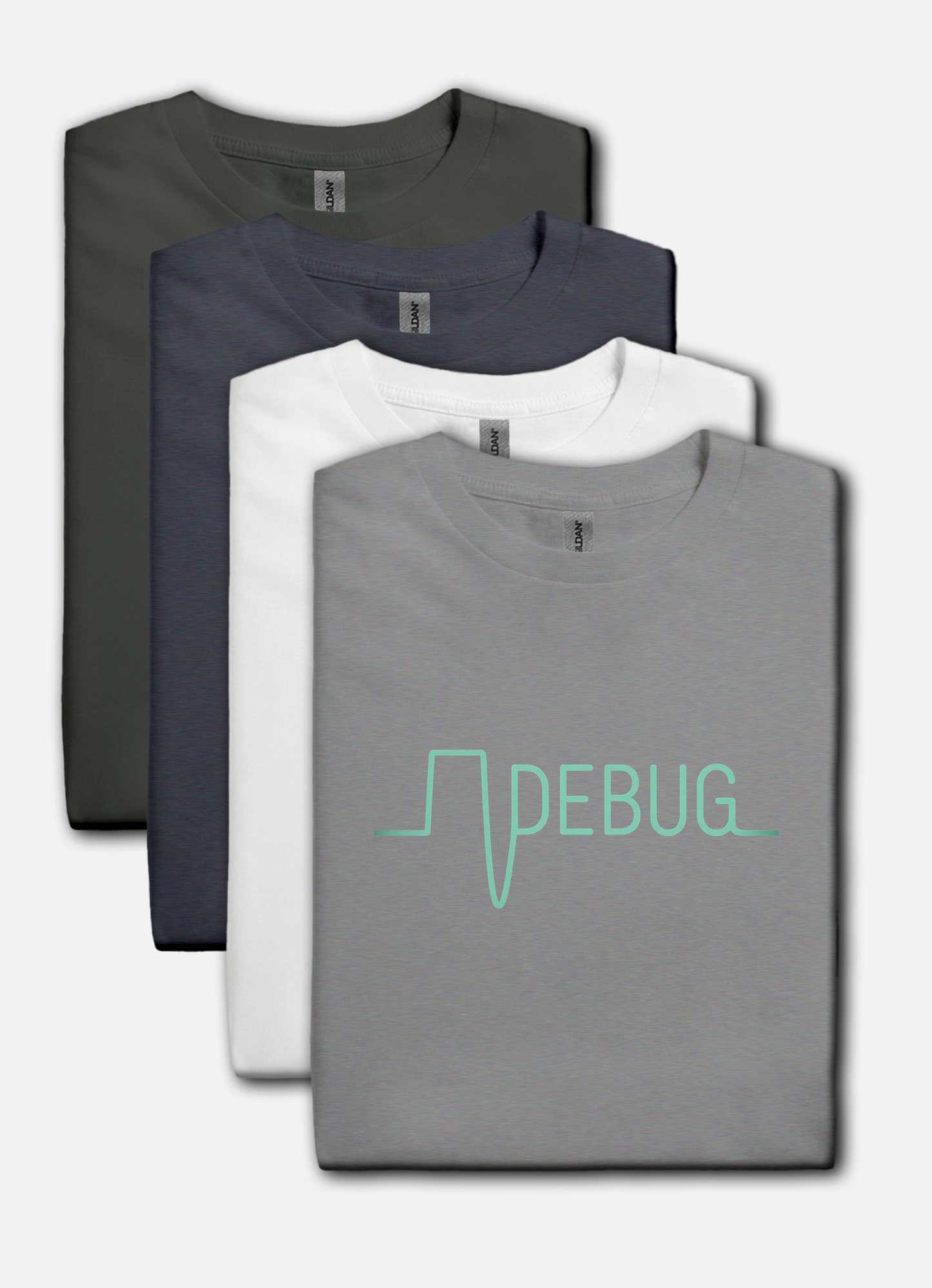 DEBUG Waveform T-Shirt – Retro Electronics, Coder & Hacker Apparel