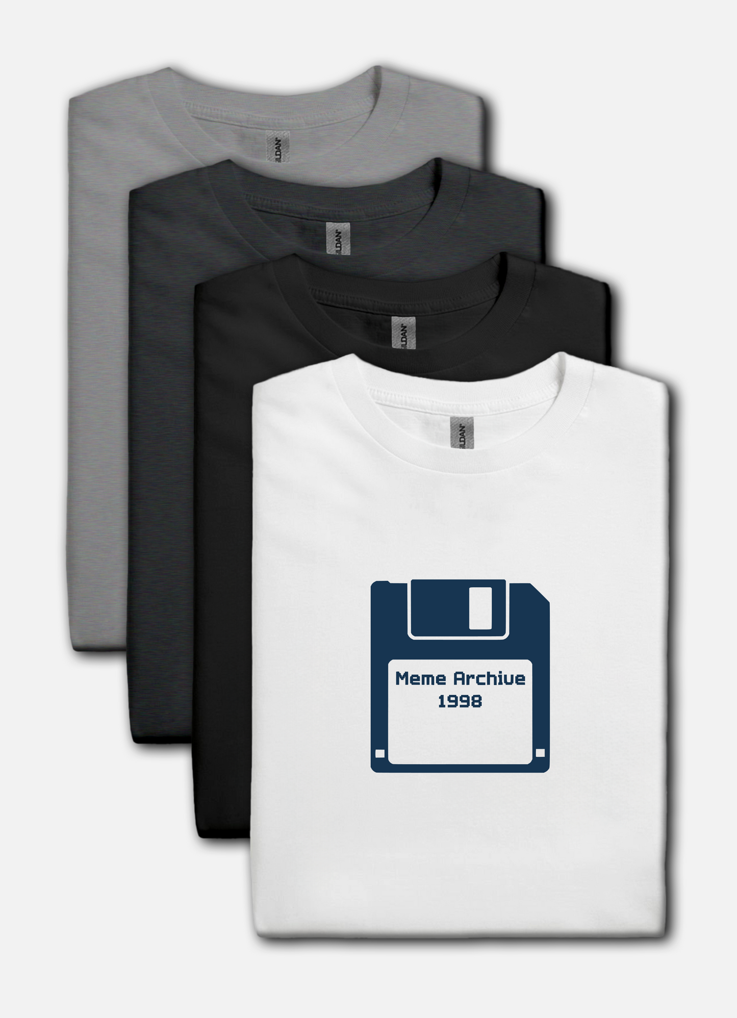 Meme Archive 1998 Retro Floppy Disk T-Shirt – Vintage Internet Humor for Tech Nostalgia Fans