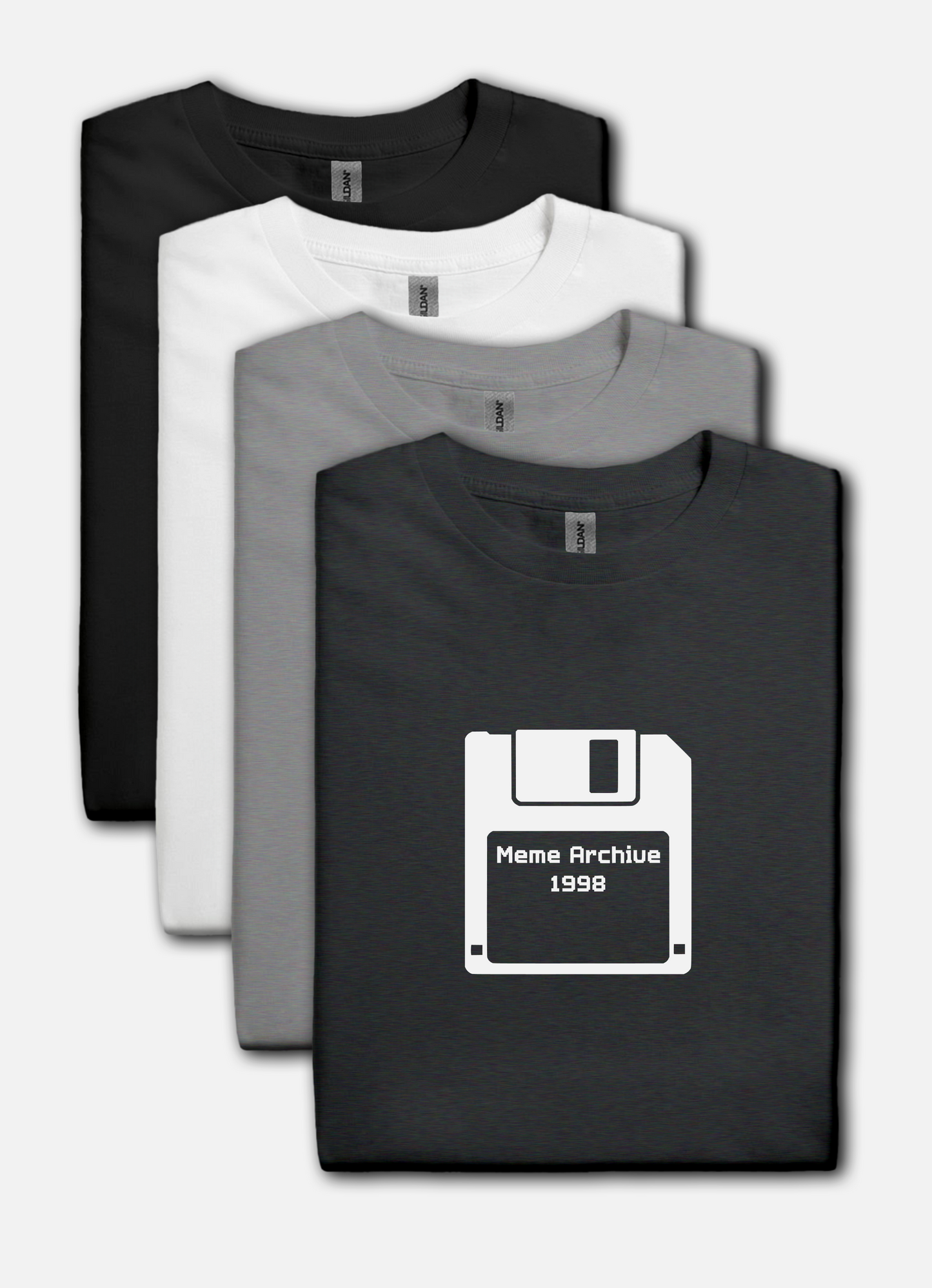 Meme Archive 1998 Retro Floppy Disk T-Shirt – Vintage Internet Humor for Tech Nostalgia Fans