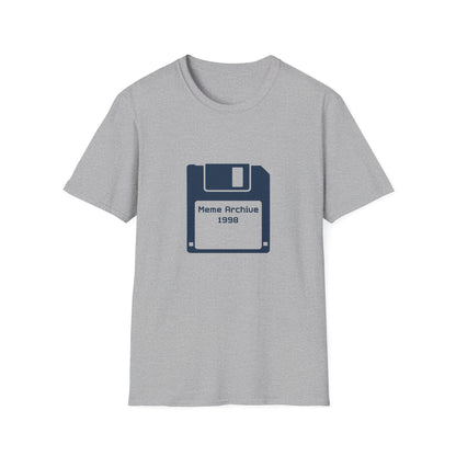 Meme Archive 1998 Retro Floppy Disk T-Shirt – Vintage Internet Humor for Tech Nostalgia Fans
