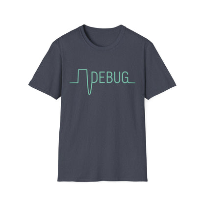 DEBUG Waveform T-Shirt – Retro Electronics, Coder & Hacker Apparel