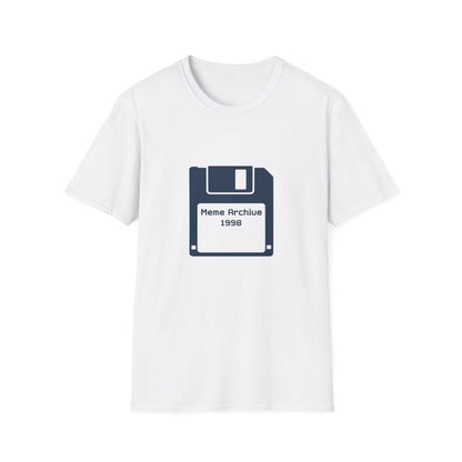 Meme Archive 1998 Retro Floppy Disk T-Shirt – Vintage Internet Humor for Tech Nostalgia Fans