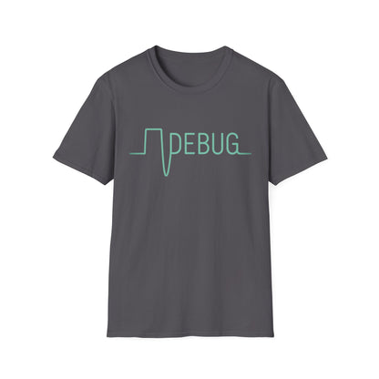 DEBUG Waveform T-Shirt – Retro Electronics, Coder & Hacker Apparel